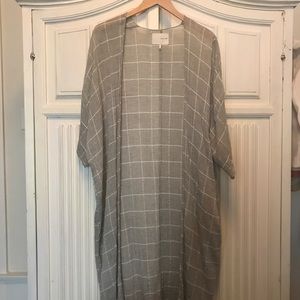 Oak + Fort Crepe Long Kimono
